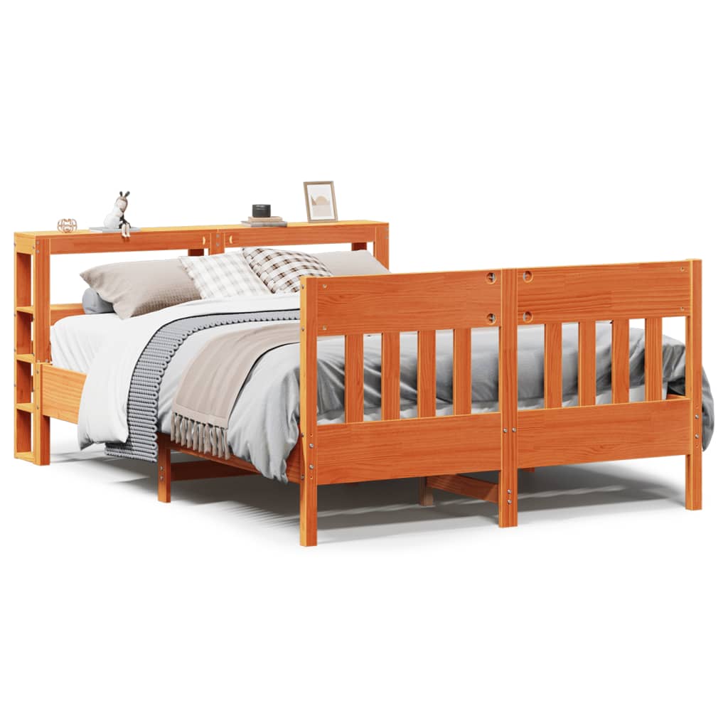 Bed Frame Without Mattress Solid Wood Pine