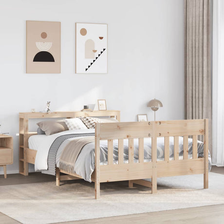 Bed Frame Without Mattress Solid Wood Pine