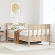 Bed Frame Without Mattress Solid Wood Pine