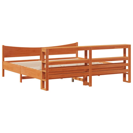 Bed Frame With Headboard Solid Wood Pine