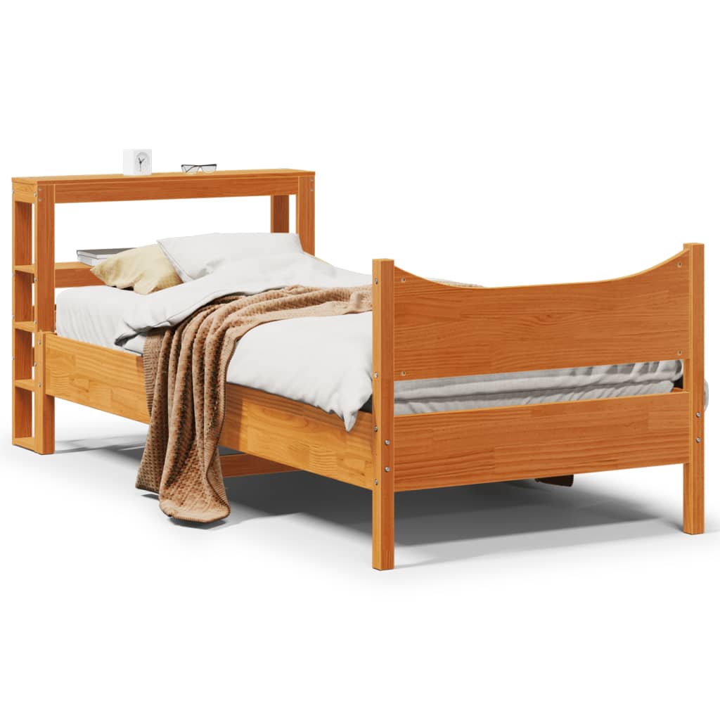 Bed Frame With Headboard Solid Wood Pine