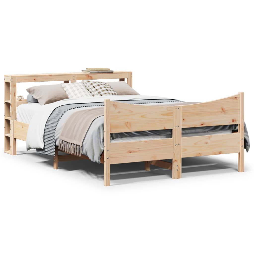 Bed Frame With Headboard Solid Wood Pine