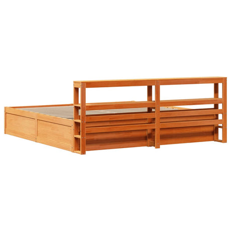 Bed Frame With Headboard Super King Solid Wood Pine