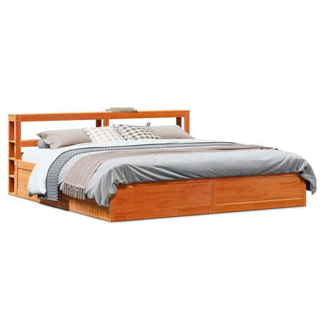 Bed Frame With Headboard Super King Solid Wood Pine