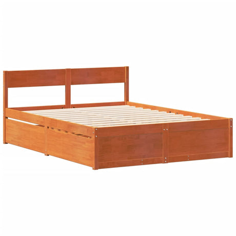 Bed Frame Without Mattress Solid Wood Pine
