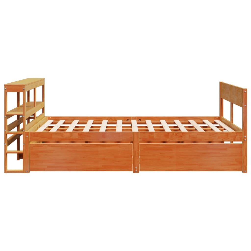 Bed Frame Without Mattress Solid Wood Pine