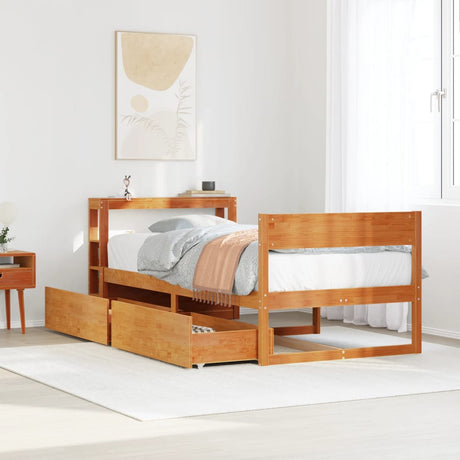 Bed Frame Without Mattress Solid Wood Pine