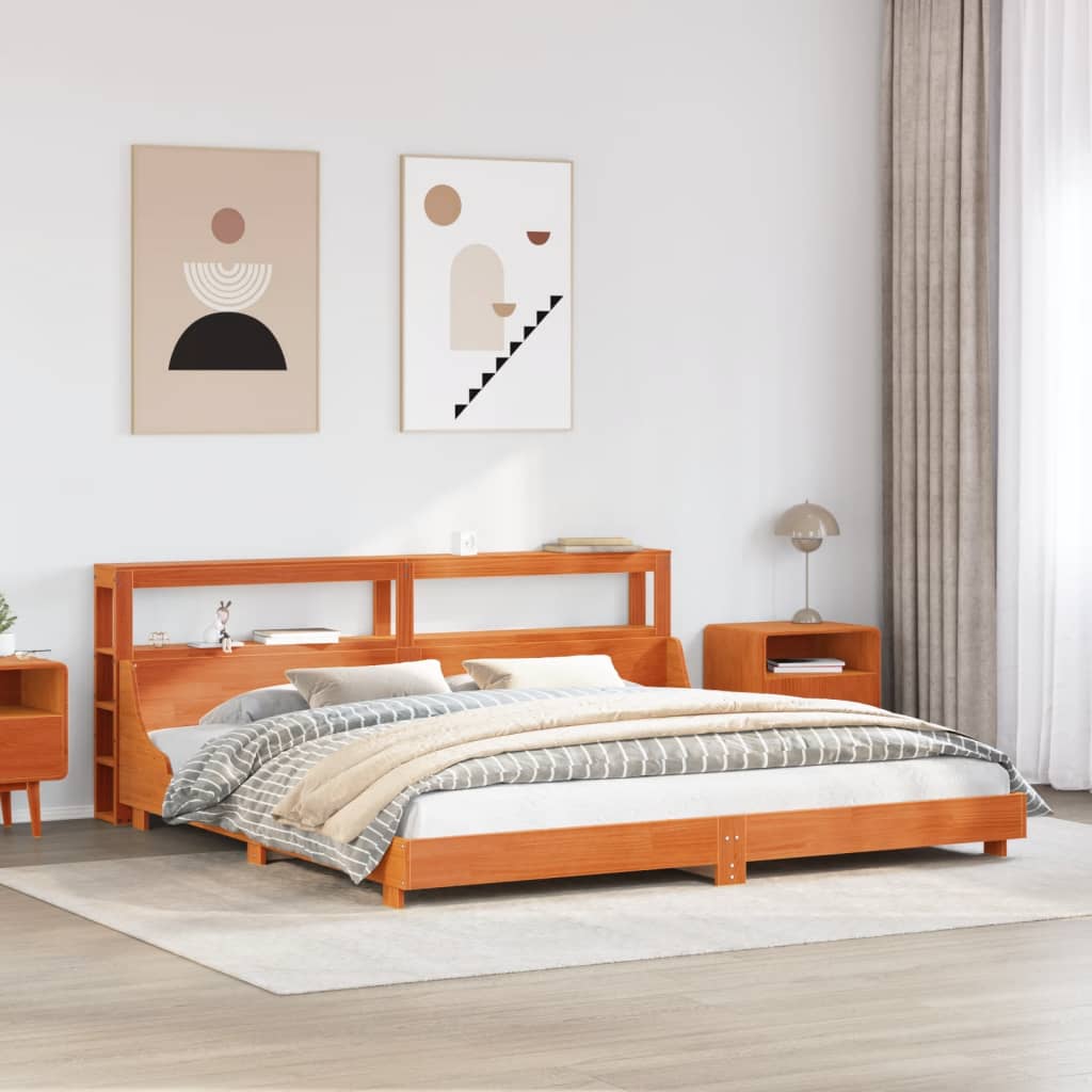 Bed Frame Without Mattress Solid Wood Pine