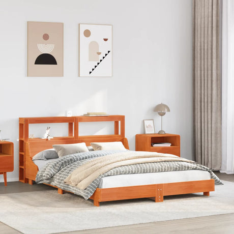 Bed Frame Without Mattress Solid Wood Pine