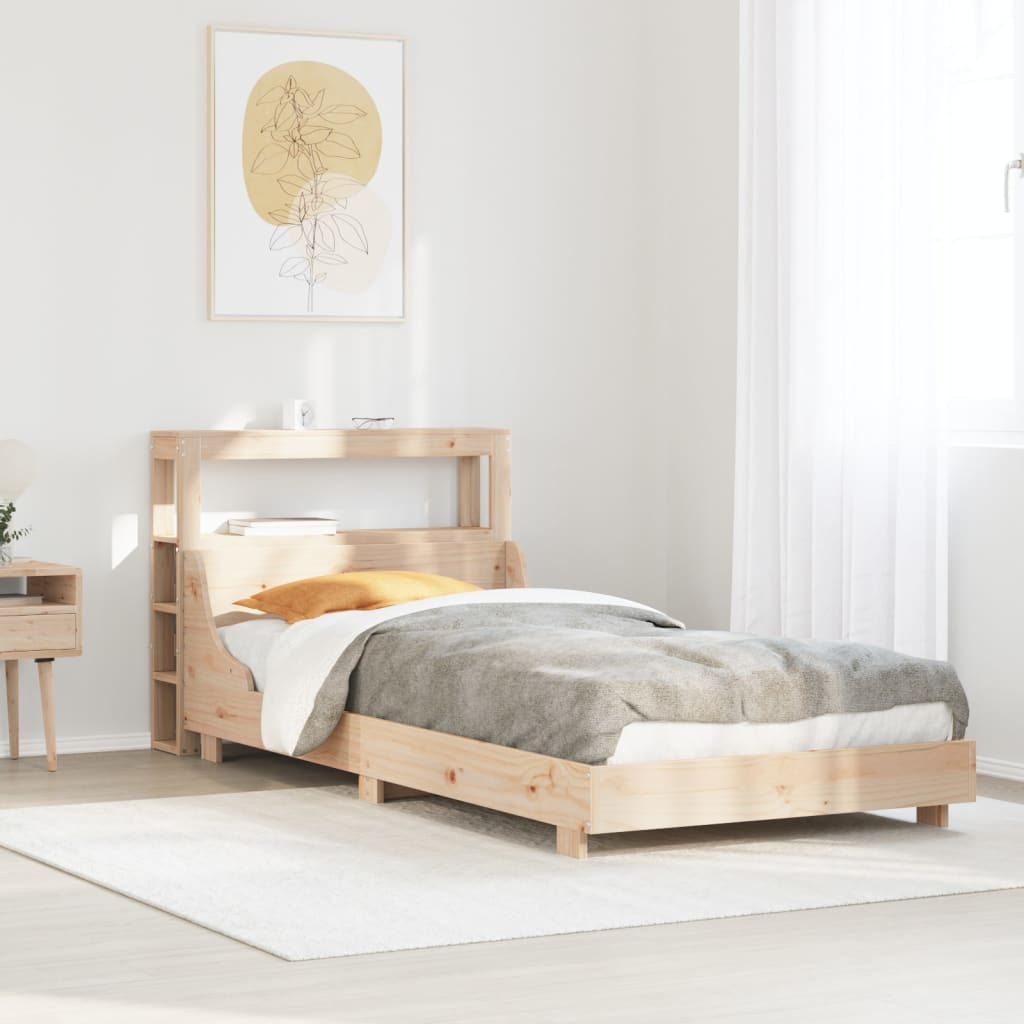 Bed Frame Without Mattress Solid Wood Pine