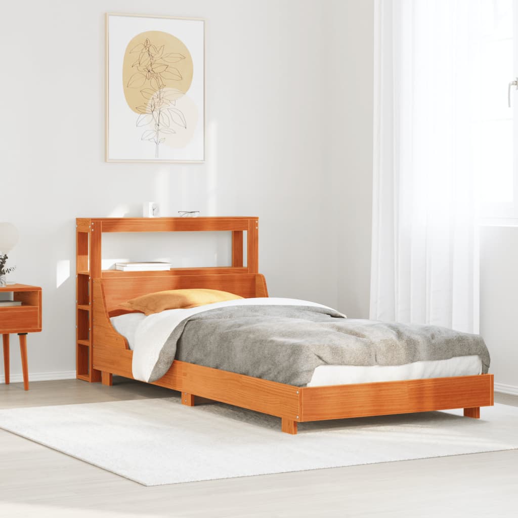 Bed Frame Without Mattress Solid Wood Pine