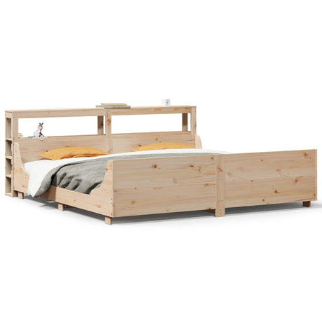 Bed Frame Without Mattress Super King Solid Wood Pine