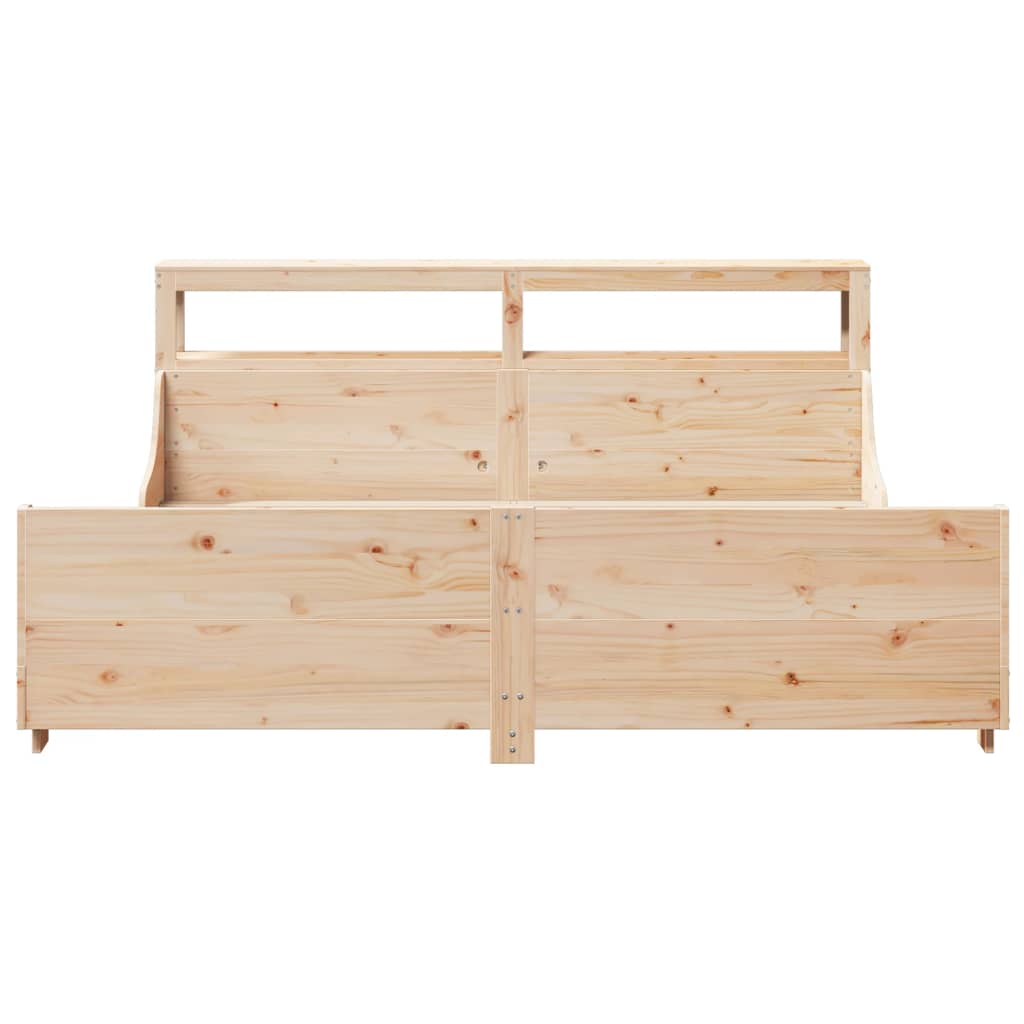 Bed Frame Without Mattress Super King Solid Wood Pine
