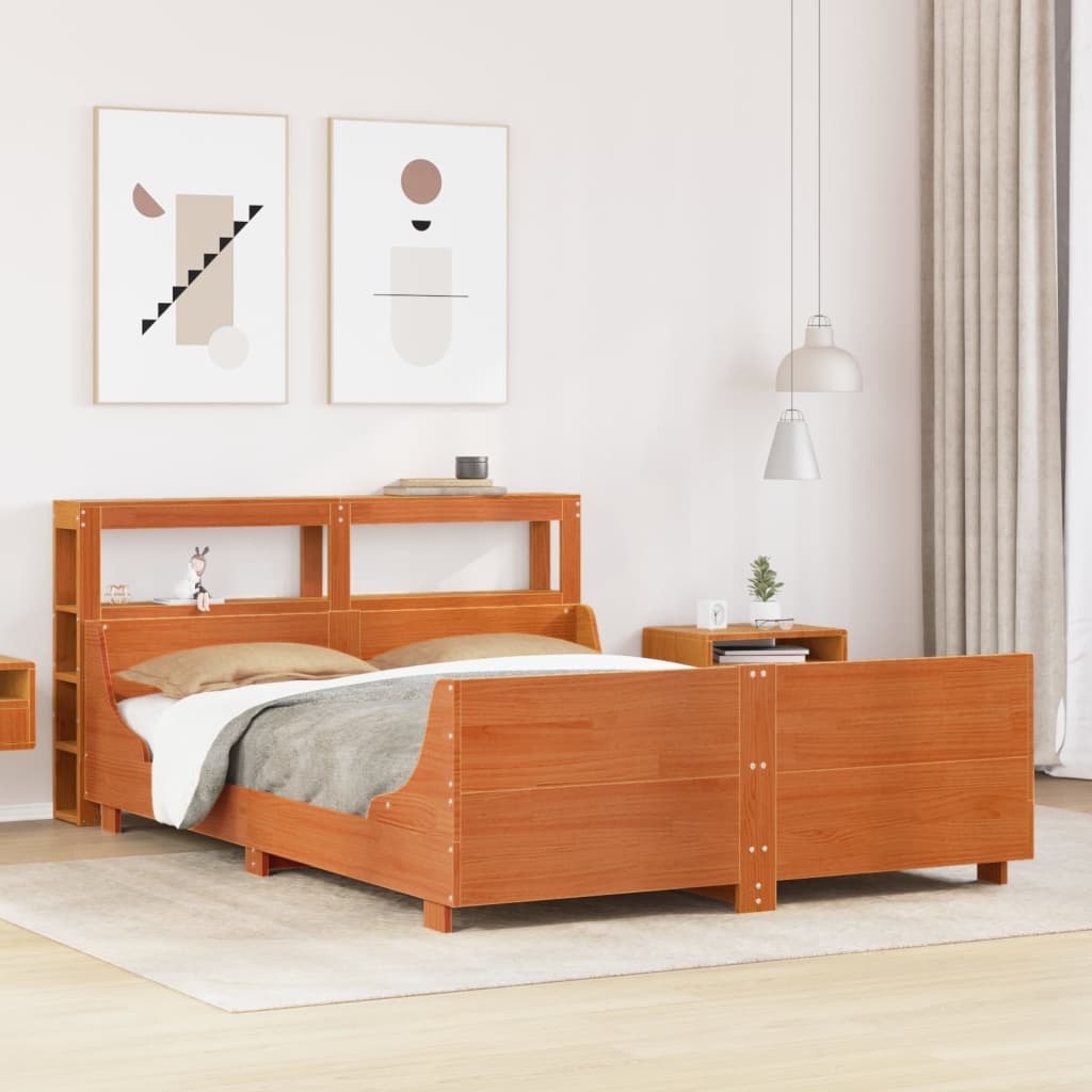 Bed Frame Without Mattress Super King Solid Wood Pine