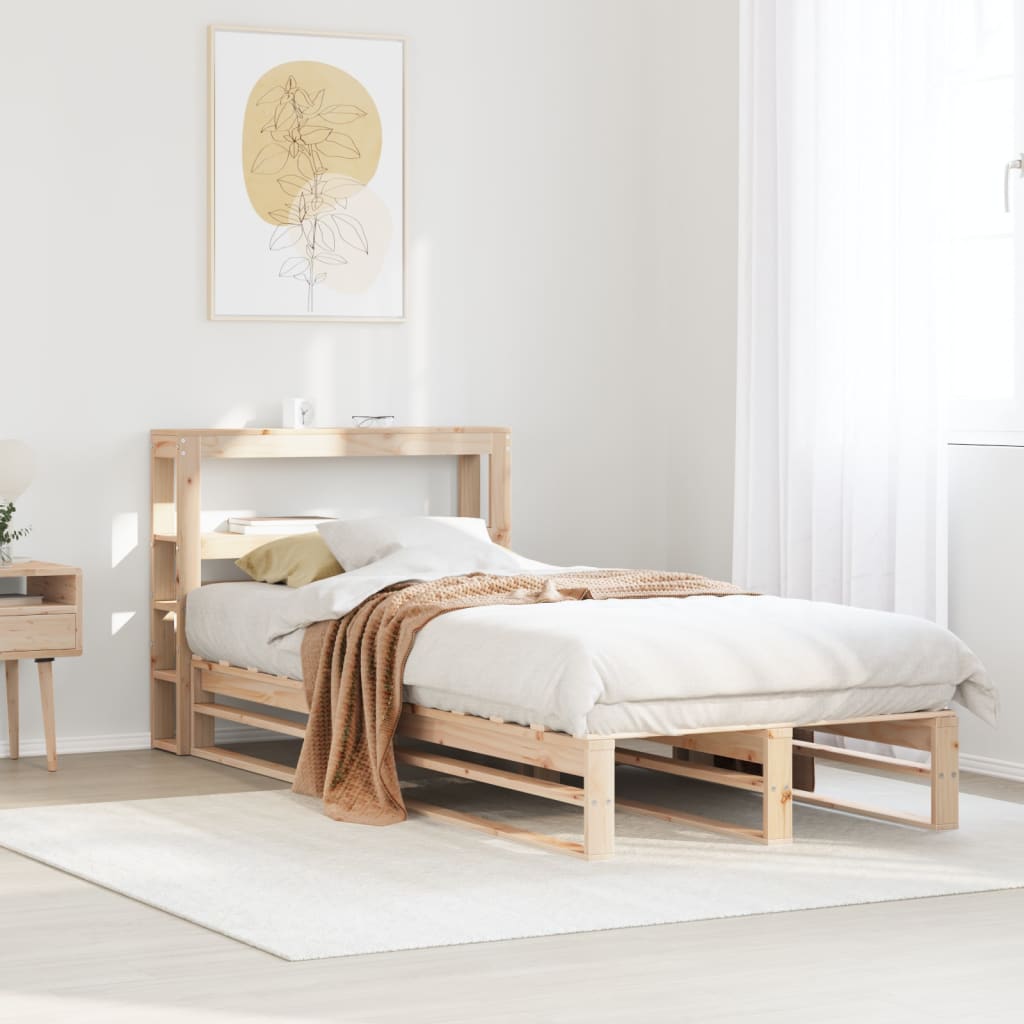 Bed Frame Without Mattress Solid Wood Pine