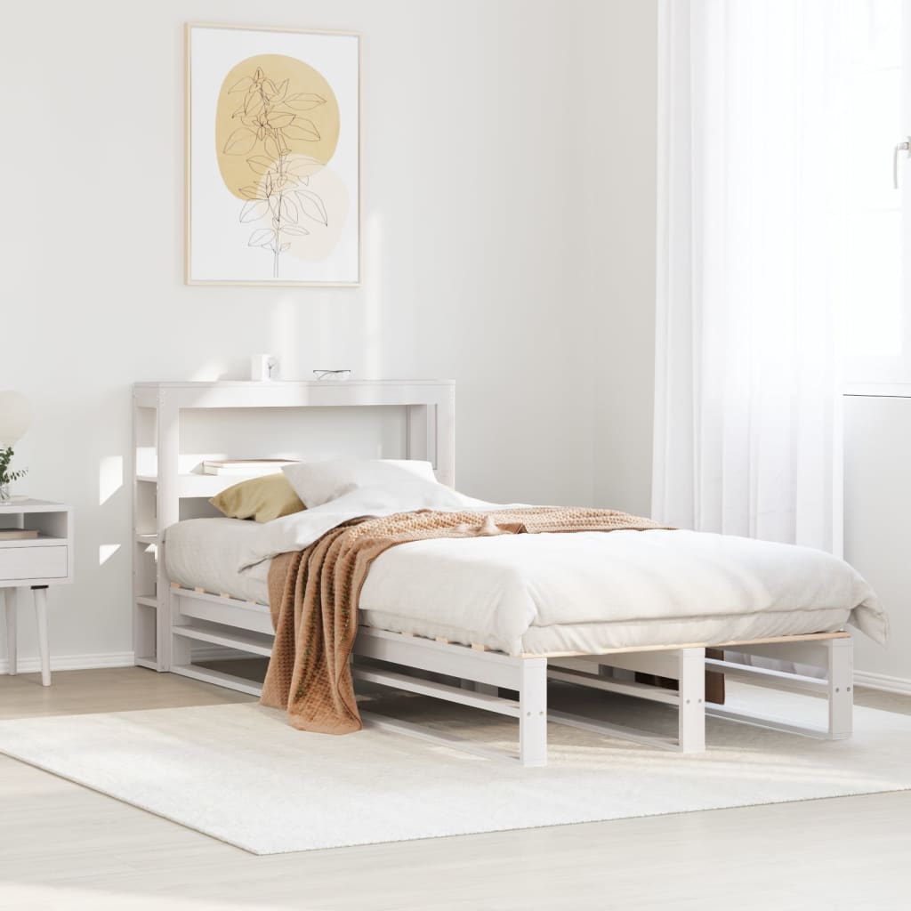 Bed Frame Without Mattress Solid Wood Pine