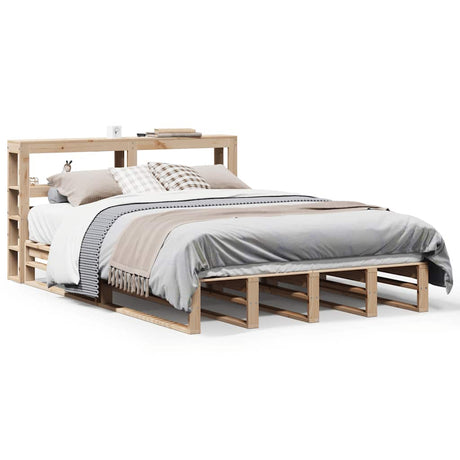 Bed Frame Without Mattress Solid Wood Pine