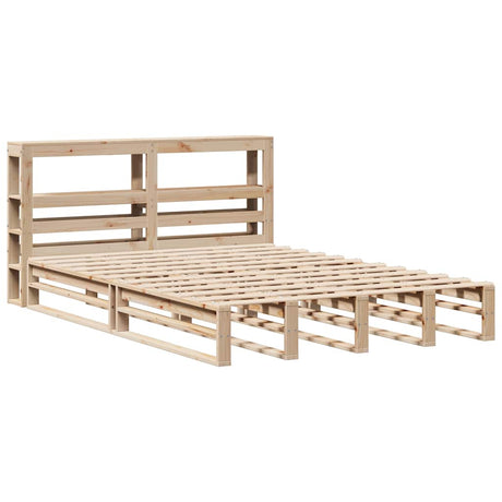 Bed Frame Without Mattress Solid Wood Pine