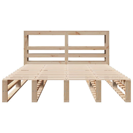 Bed Frame Without Mattress Solid Wood Pine