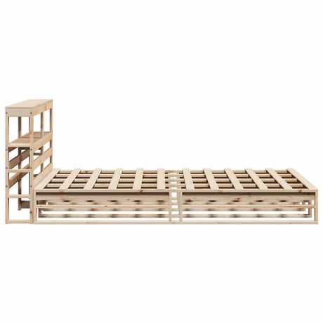 Bed Frame Without Mattress Solid Wood Pine