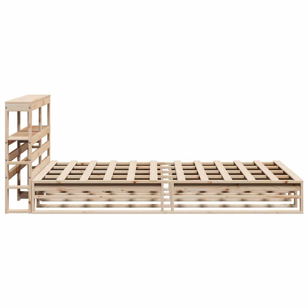 Bed Frame Without Mattress Solid Wood Pine