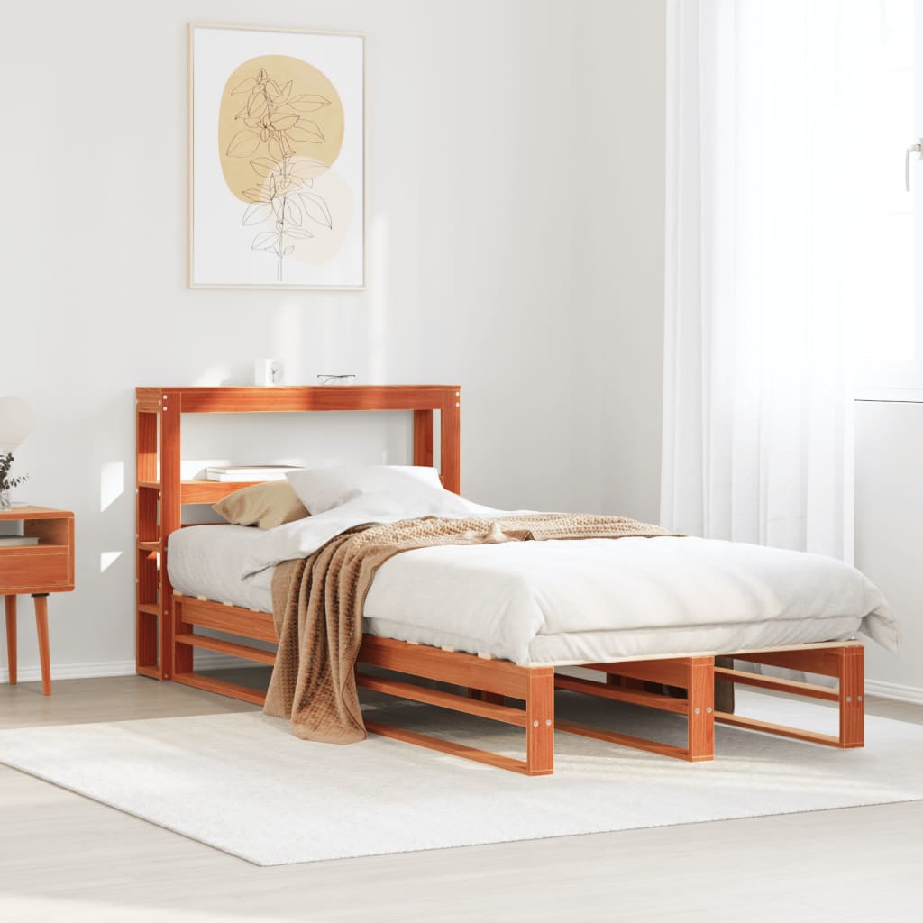 Bed Frame Without Mattress Solid Wood Pine