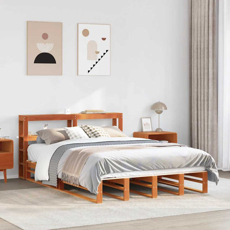 Bed Frame Without Mattress Solid Wood Pine
