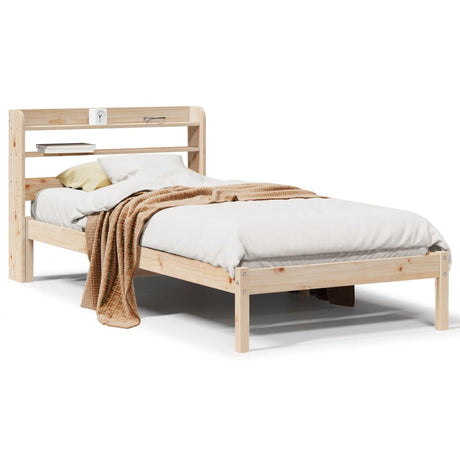 Bed Frame Without Mattress Solid Wood Pine