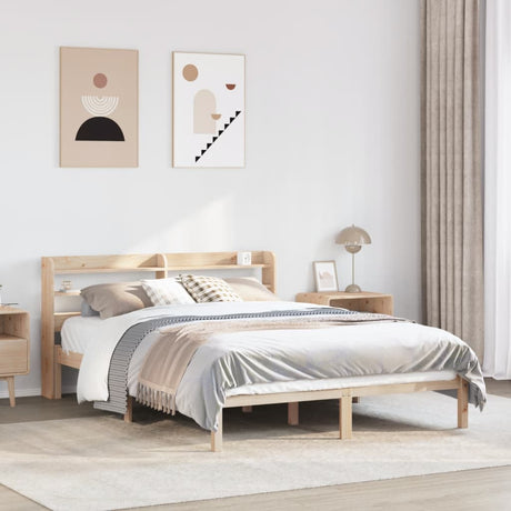 Bed Frame Without Mattress Solid Wood Pine