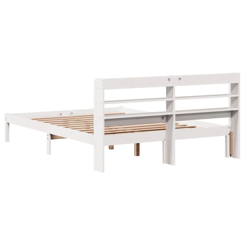 Bed Frame Without Mattress Solid Wood Pine