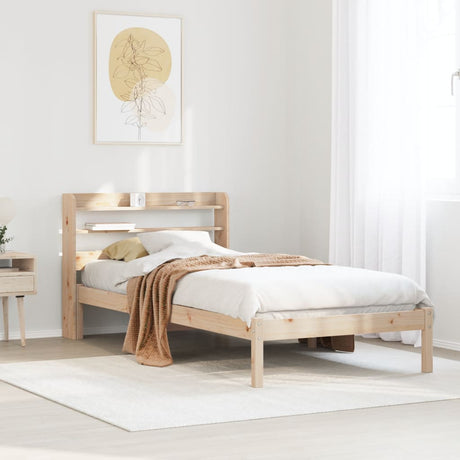 Bed Frame Without Mattress Solid Wood Pine