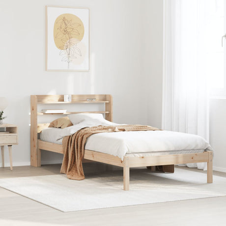 Bed Frame Without Mattress Solid Wood Pine