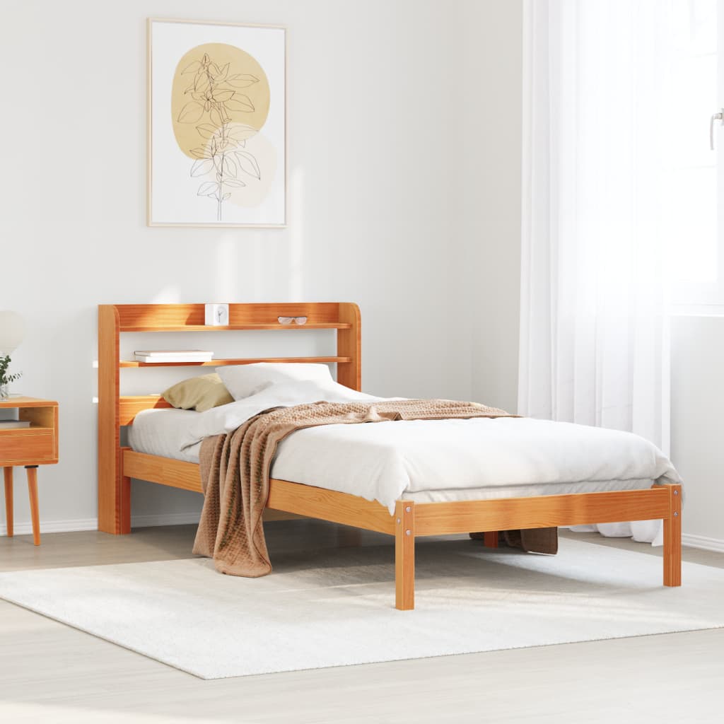 Bed Frame Without Mattress Solid Wood Pine