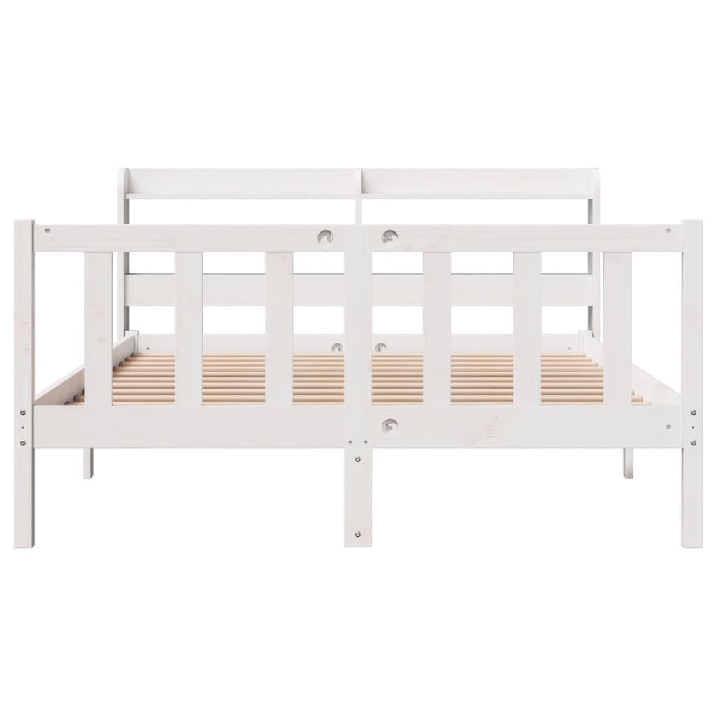 Bed Frame Without Mattress Small Double Solid Wood Pine