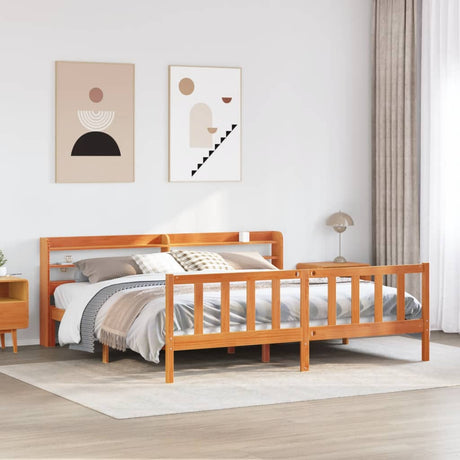 Bed Frame Without Mattress Small Double Solid Wood Pine