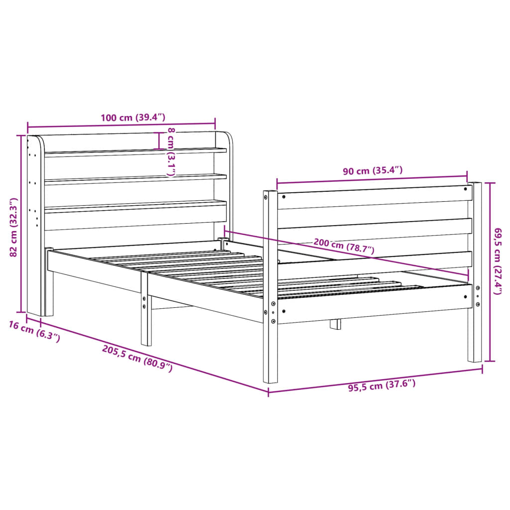 Bed Frame With Headboard Without Mattress
