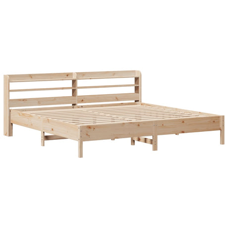 Bed Frame Without Mattress Solid Wood Pine