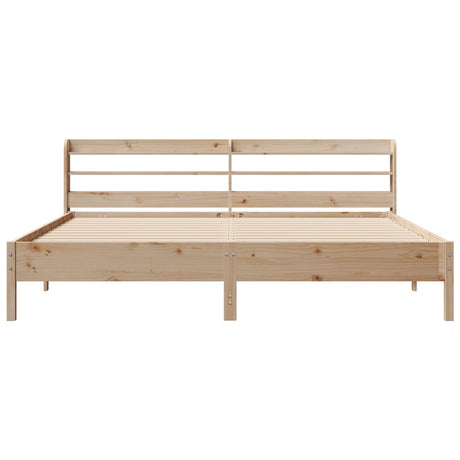 Bed Frame Without Mattress Solid Wood Pine