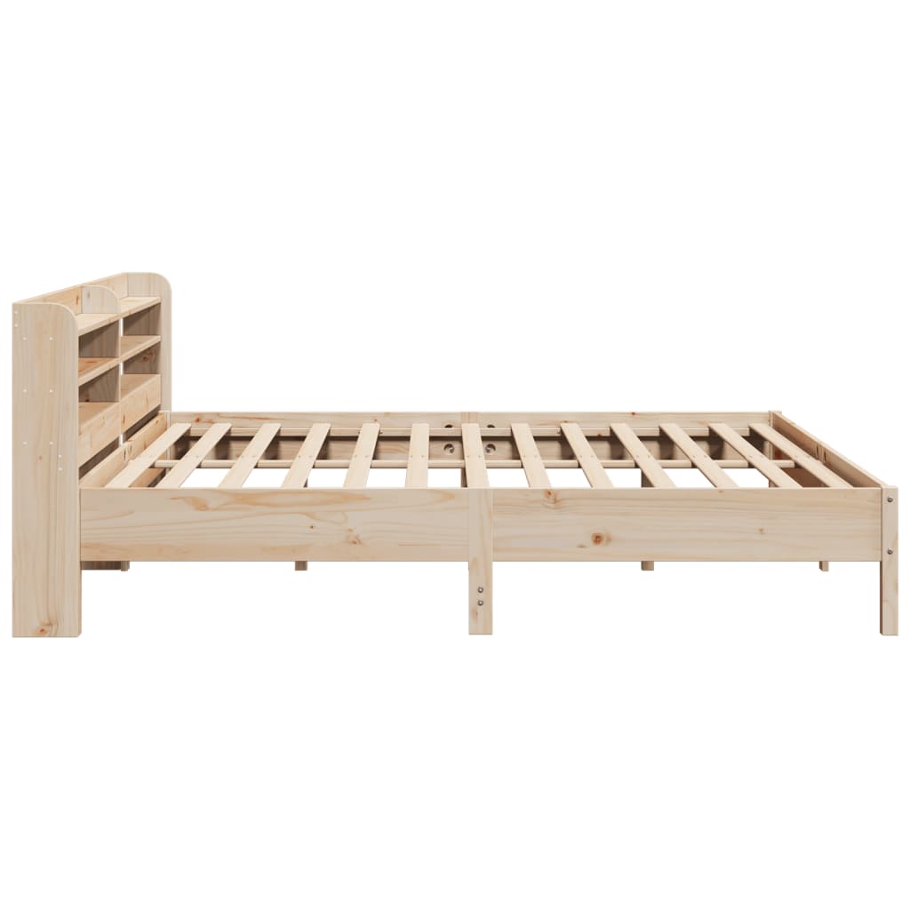 Bed Frame Without Mattress Solid Wood Pine