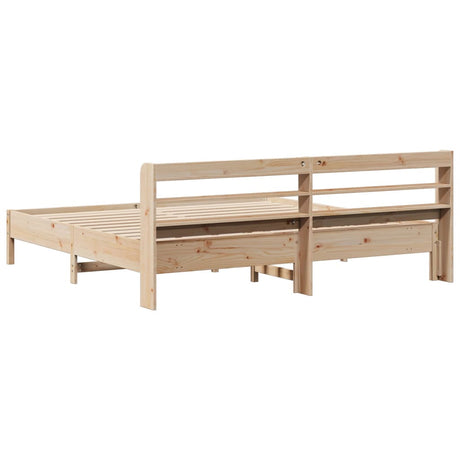 Bed Frame Without Mattress Solid Wood Pine