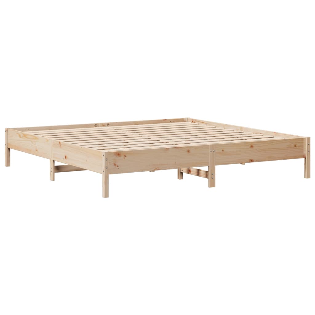 Bed Frame Without Mattress Solid Wood Pine