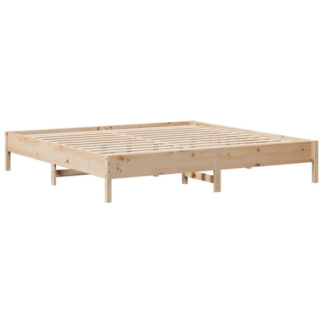 Bed Frame Without Mattress Solid Wood Pine