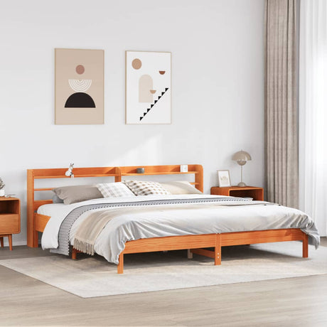 Bed Frame Without Mattress Solid Wood Pine