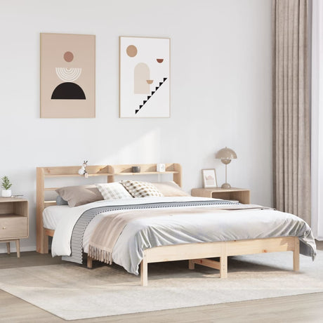 Bed Frame Without Mattress Solid Wood Pine