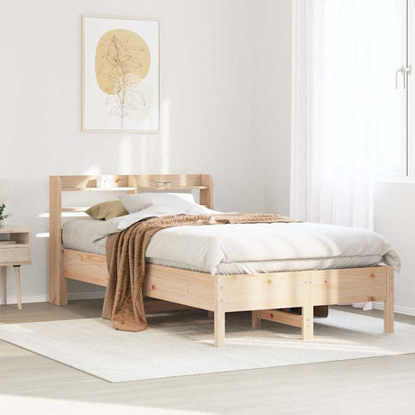 Bed Frame Without Mattress Solid Wood Pine