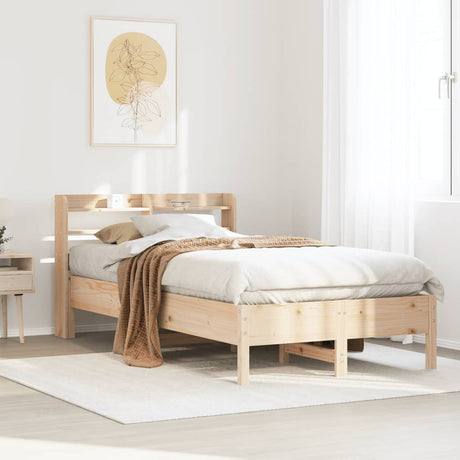 Bed Frame Without Mattress Solid Wood Pine