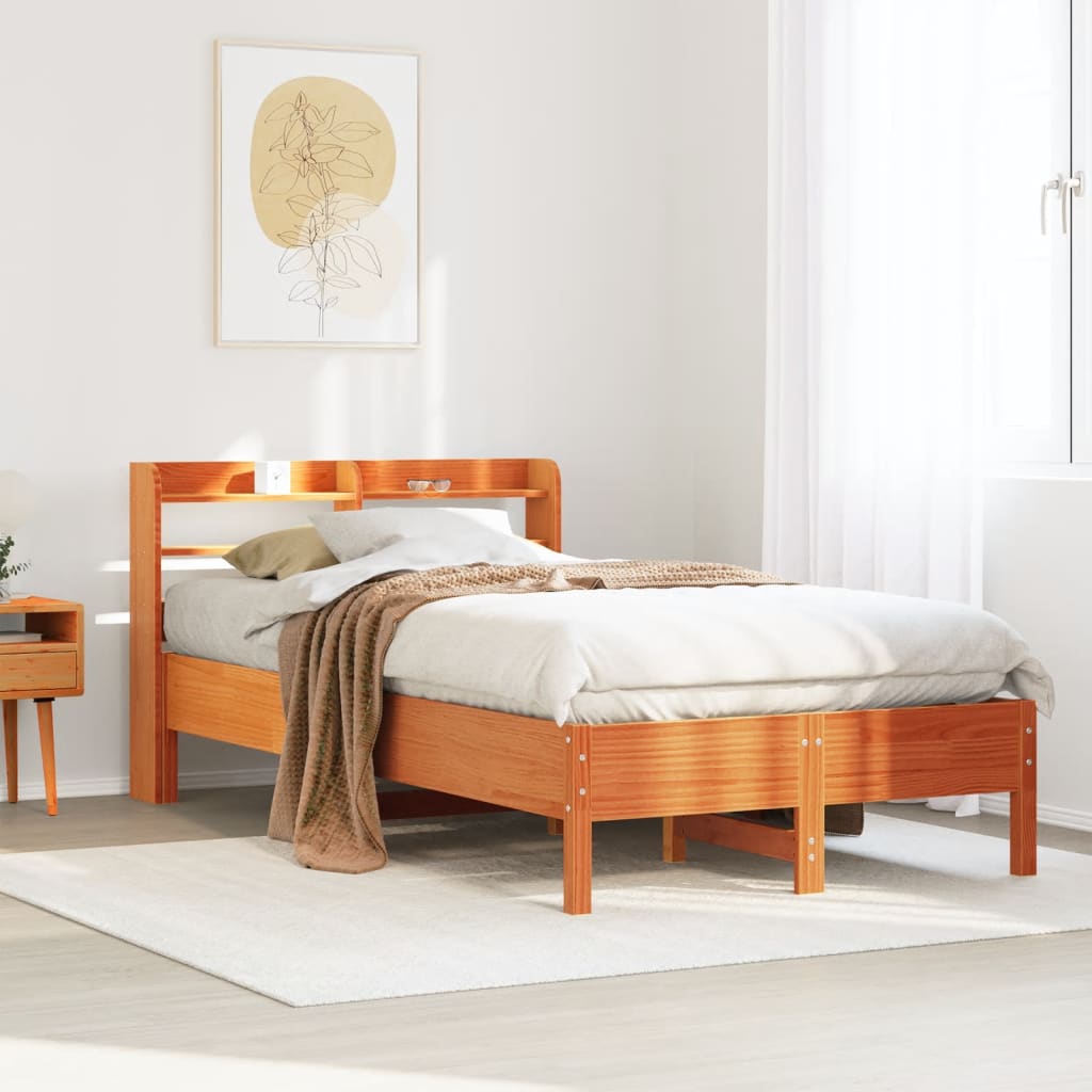 Bed Frame Without Mattress Solid Wood Pine
