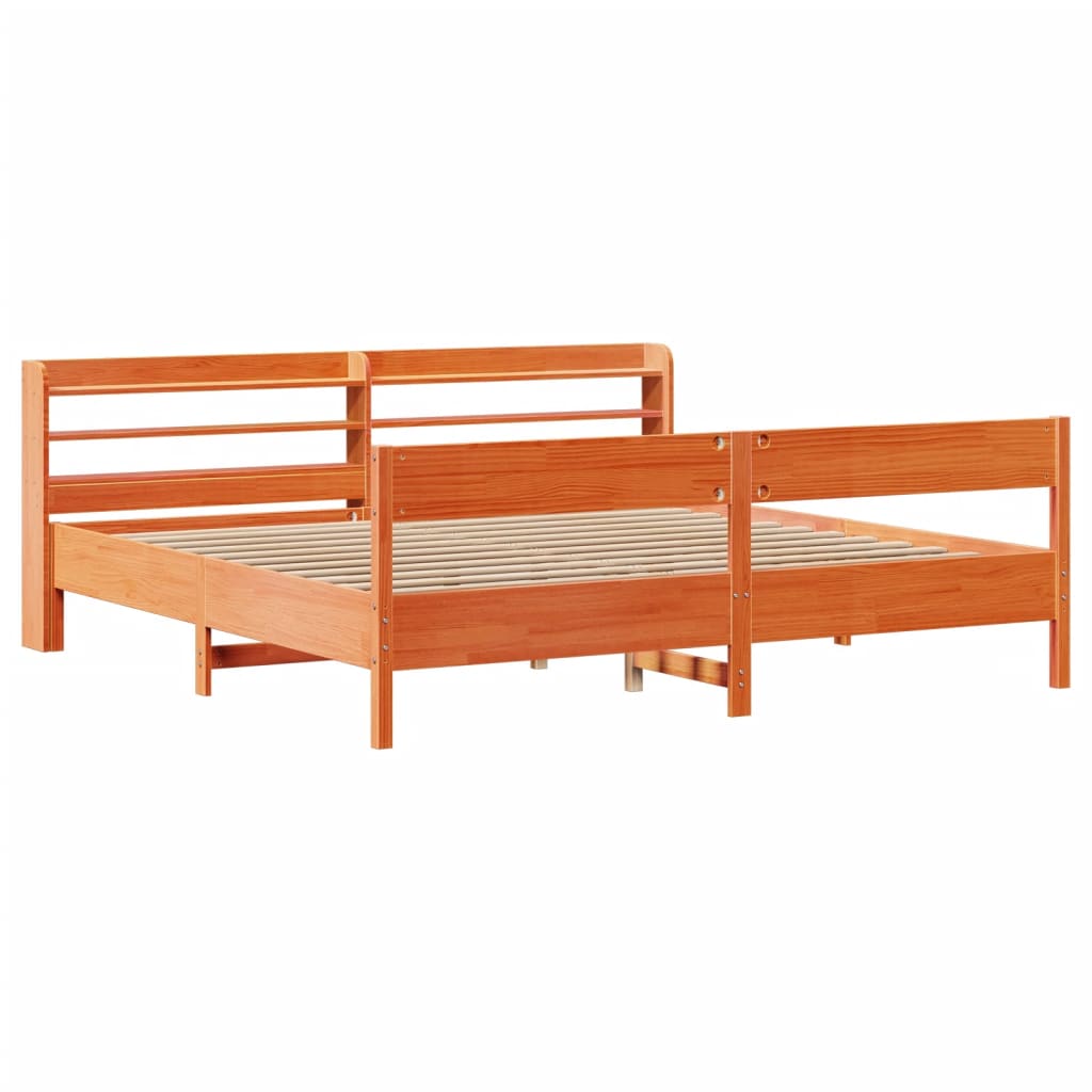Bed Frame Without Mattress Solid Wood Pine