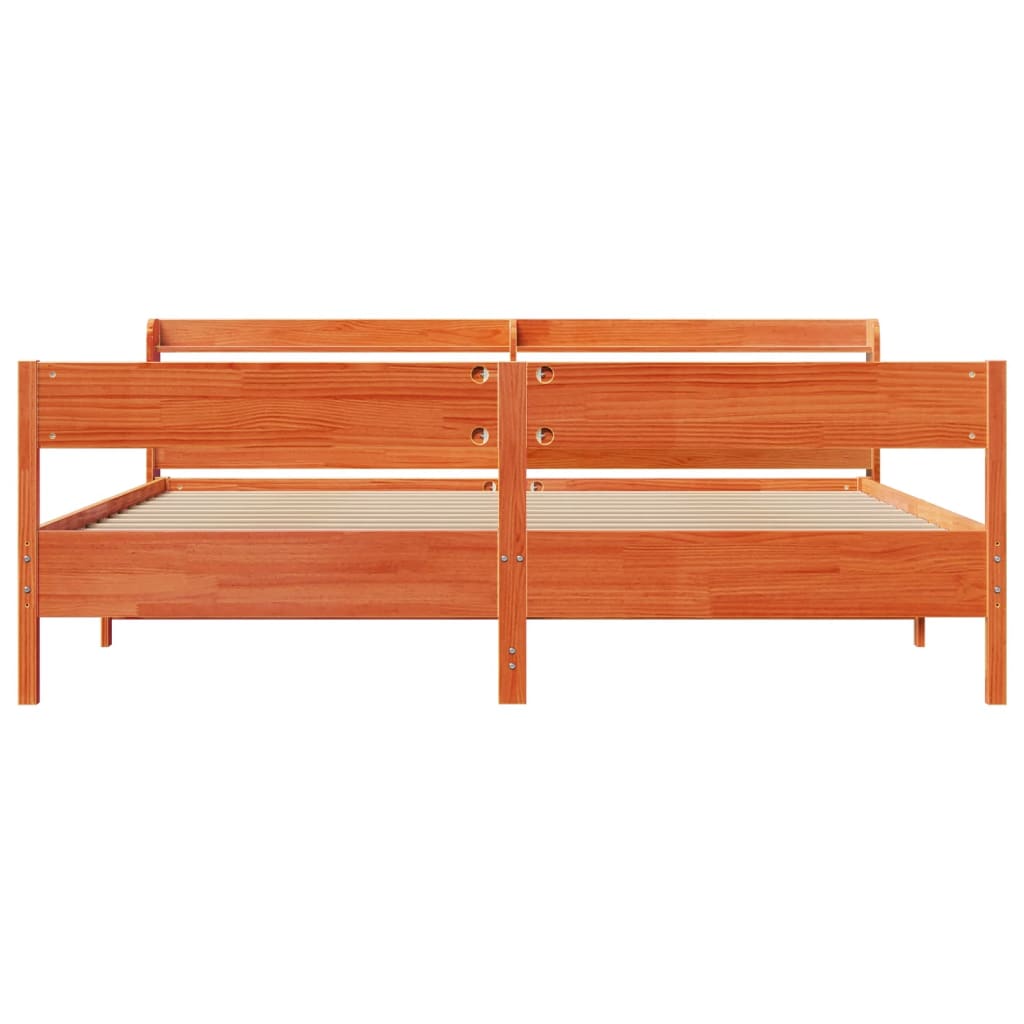 Bed Frame Without Mattress Solid Wood Pine