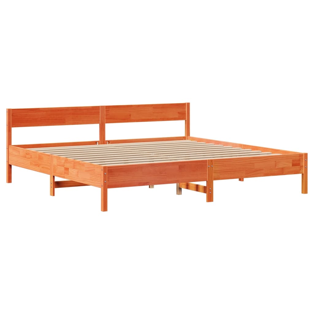 Bed Frame Without Mattress Solid Wood Pine